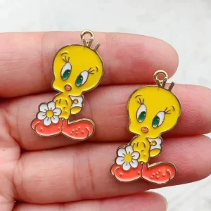 10pcs Enamel Cartoon Animal Charms for Jewelry Making Earring Keychain Pendant Bracelet Necklace DIY Finding Alloy Accessories