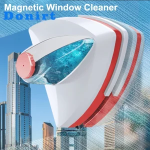 2024 NEW Magnetic Window Cleaner Brush Double-Side Automatic Water Discharge Wiper Glass Window Brush Cleaning Household Tools