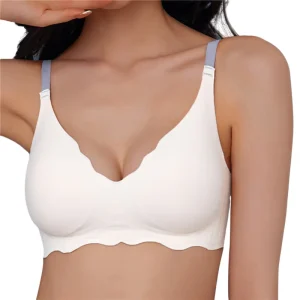 Push Up Seamless Bras For Women Non-Wire Brassiere Thin Underwear V-neck Bralette Women Lingerie Summer Sleepwear Intimates