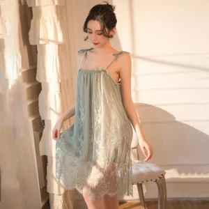 Sleepwear For Women Home Clothes Sling Lace Nightdress Nightwear Comfortable Lingerie Sleeveless Pyjama Female Summer Dress