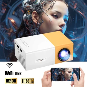YG300 MINI Projector Portable Home Theater Smart TV Laser Beamer 3D Cinema LED Videoprojector for 4k 1080P Movie Via HD Port